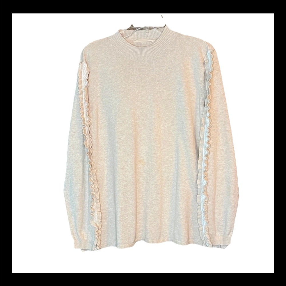Soft Surroundings Size 1X Oatmeal Heather Hot Toddy Women’s Sweater